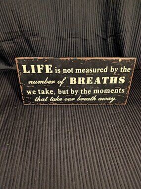 Home Decor Wood Sign w/ Quote
